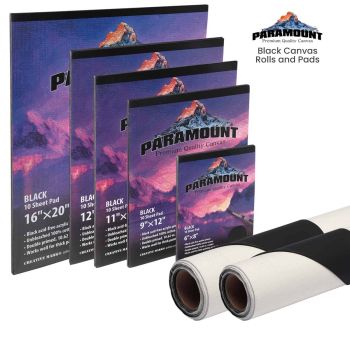 Paramount Black Canvas Rolls and Pads