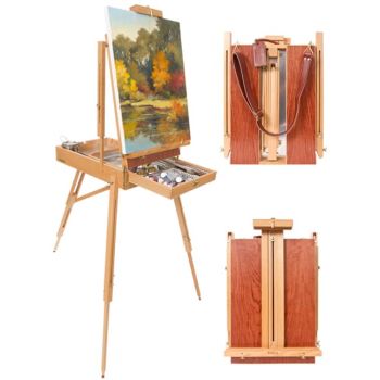 Paris Deluxe French Easel with Leather Carry Strap