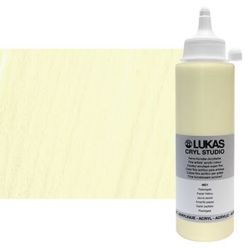 LUKAS CRYL Studio Acrylic Paint - Pastel Yellow, 250ml Bottle