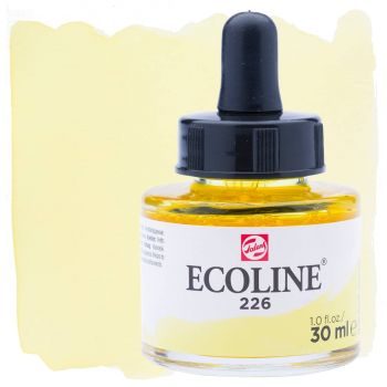 Ecoline Liquid Watercolor 30ml Pipette Jar Pastel Yellow