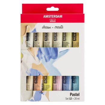 Amsterdam Standard Acrylic 20ml Pastels Set of 12