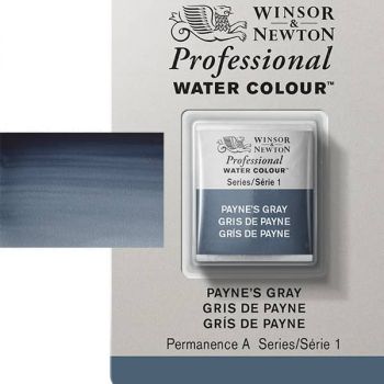 Winsor & Newton Professional Watercolor Half Pan - Payne's Gray