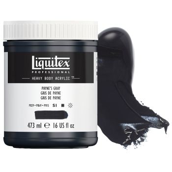 Liquitex Professional Heavy Body Acrylic - Paynes Gray, 16oz Jar