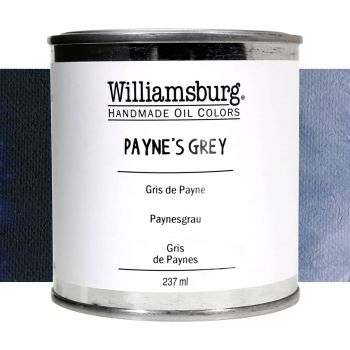 Williamsburg Handmade Oil Paint - Payne's Grey, 237ml Can