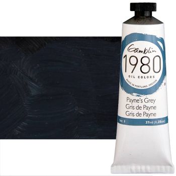 Gamblin 1980 Oil Colors - Payne's Grey, 37ml Tube