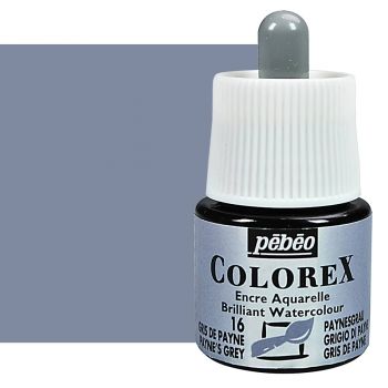Pebeo Colorex Watercolor Ink Paynes Grey, 45ml