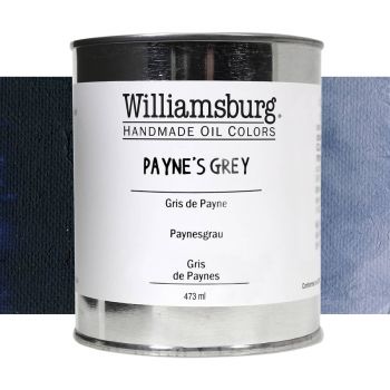 Williamsburg Handmade Oil Paint - Payne's Grey, 473ml Can