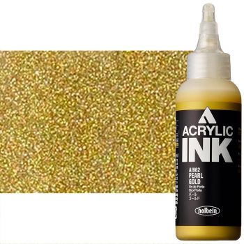 Holbein Acrylic Ink 100ml Pearl Gold