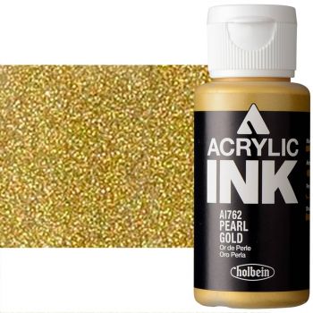 Holbein Acrylic Ink 30ml Pearl Gold