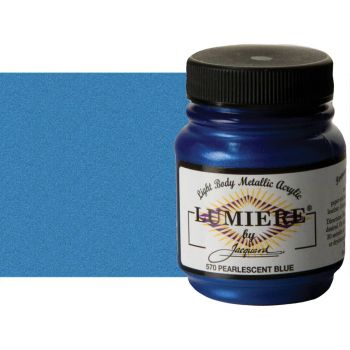 Jacquard Lumiere Fabric Color - Pearlescent Blue, 2.25oz Jar