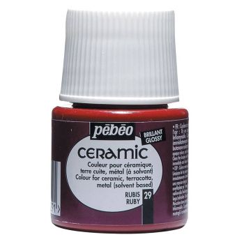 Pebeo Ceramic Color Ruby 45 ml