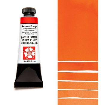 Daniel Smith Extra Fine Watercolors - Perinone Orange, 15 ml Tube