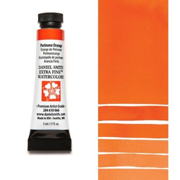 Daniel Smith Extra Fine Watercolors - Perinone Orange, 5 ml Tube