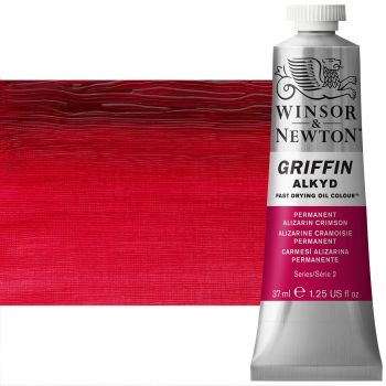 Griffin Alkyd Fast-Drying Oil Color 37 ml Tube - Permanent Alizarin Crimson
