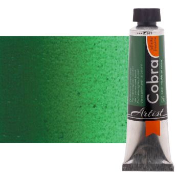 Cobra Water-Mixable Oil Color 40ml Tube - Permanent Green Deep