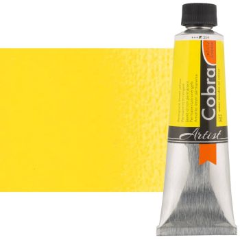 Cobra Water-Mixable Oil Color 150ml Tube - Permanent  Lemon Yellow
