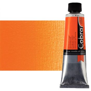Cobra Water-Mixable Oil Color 150ml Tube - Permanent Orange