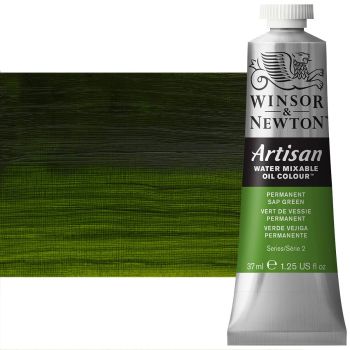 Winsor & Newton Artisan Water Mixable Oil Color - Permanent Sap Green, 37ml Tube