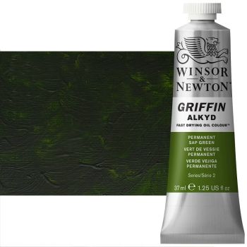 Griffin Alkyd Fast-Drying Oil Color 37 ml Tube - Permanent Sap Green