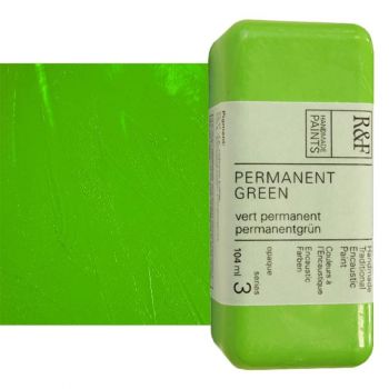R&F Encaustic Paint 104Ml Permanent Green 