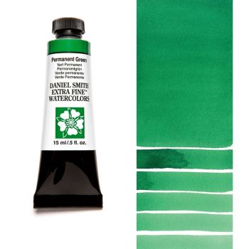 Daniel Smith Extra Fine Watercolors - Permanent Green, 15 ml Tube