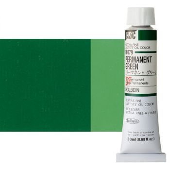 Holbein Extra-Fine Artists' Oil Color 20 ml Tube - Permanent Green