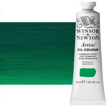Winsor & Newton Artists' Oil Color 37 ml Tube - Permanent Green