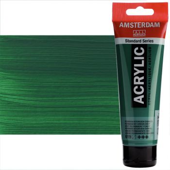 Amsterdam Standard Series Acrylic Paints - Permanent Green Deep, 120ml