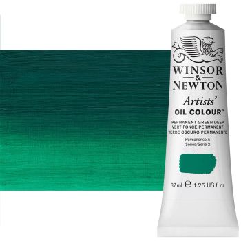 Winsor & Newton Artists' Oil Color 37 ml Tube - Permanent Green Deep