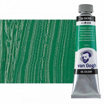 Van Gogh Oil Color, Permanent Green Deep 40ml Tube