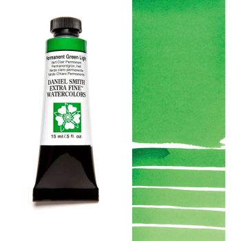 Daniel Smith Extra Fine Watercolors - Permanent Green Light, 15 ml Tube