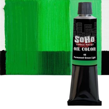 SoHo Artist Oil Color Permanent Green Light 170ml Tube