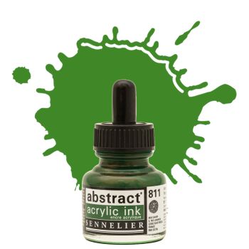 Sennelier Abstract Acrylic Ink 30ml Permanent Green Light 