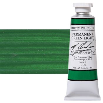 M. Graham Oil Color 37ml - Permanent Green Light
