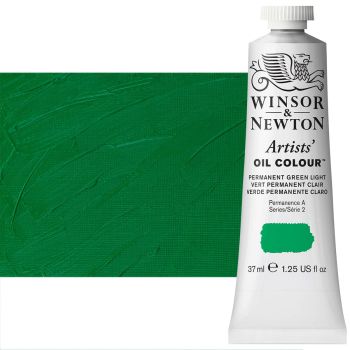 Winsor & Newton Artists' Oil Color 37 ml Tube - Permanent Green Light