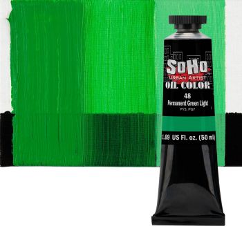 SoHo Artist Oil Color Permanent Green Light 50ml Tube