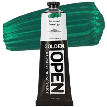 GOLDEN Open Acrylic Paints Permanent Green Light 5 oz