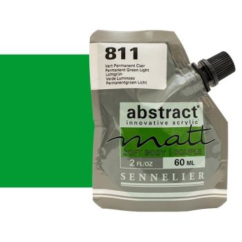 Sennelier Abstract Matt Soft Body Acrylic Permanent Green Light 60ml 