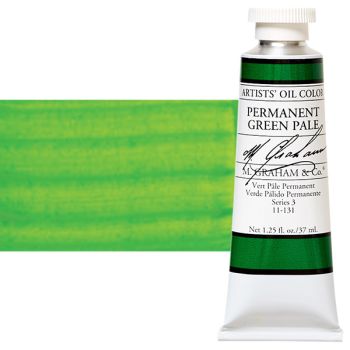 M Graham Oil Color 1.25Oz/37Ml Permanent Green Pale