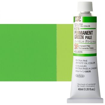 Holbein Extra-Fine Artists' Oil Color 40 ml Tube - Permanent Green Pale