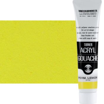 Turner Acryl Gouache Artist Acrylics - Permanent Lemon, 100ml