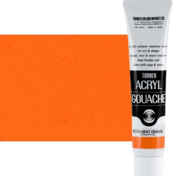 Turner Acryl Gouache Artist Acrylics - Permanent Orange, 100ml
