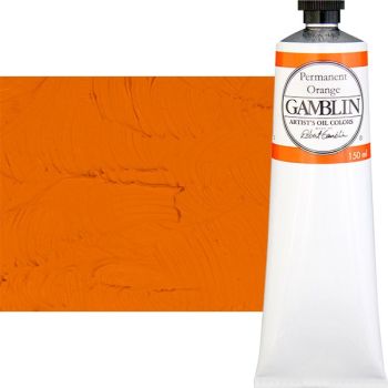 Gamblin Artist's Oil Color 150 ml Tube - Permanent Orange