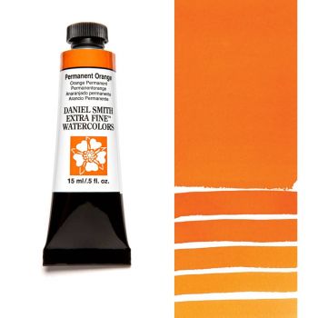 Daniel Smith Extra Fine Watercolors - Permanent Orange, 15 ml Tube