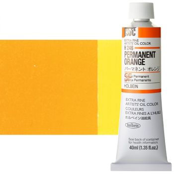 Holbein Extra-Fine Artists' Oil Color 40 ml Tube - Permanent Orange