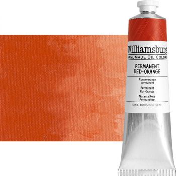 Williamsburg Handmade Oil Paint 150 ml - Permanent Red Orange