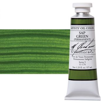 M. Graham Oil Color 37ml - Permanent Sap Green