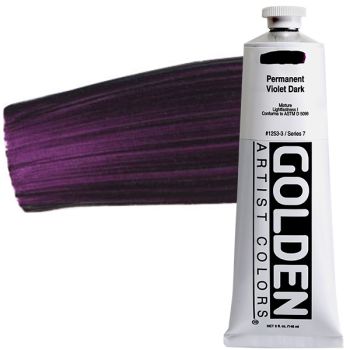GOLDEN Heavy Body Acrylics - Permanent Violet Dark, 5oz Tube