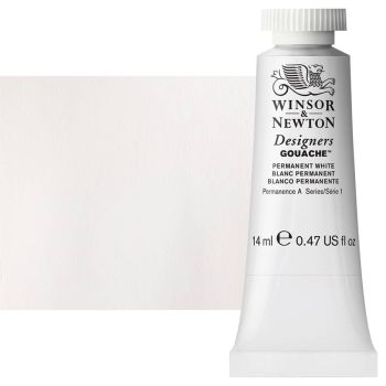 Winsor & Newton Designers Gouache 37ml Tube - Permanent White