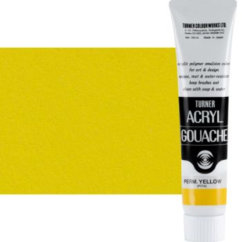 Turner Acryl Gouache Artist Acrylics - Permanent Yellow, 100ml